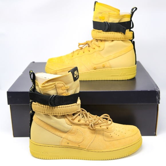 Nike Other - Nike SF AF1 Air Force 1 High Boot Gold 864024-700